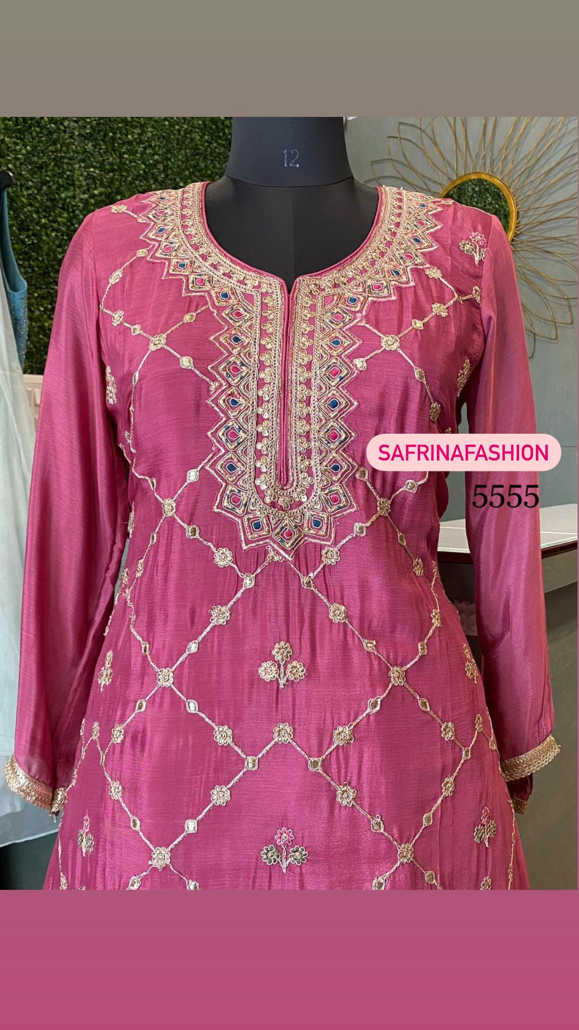 Pinashi Pakistani sharara dress - Saffronfashionindia