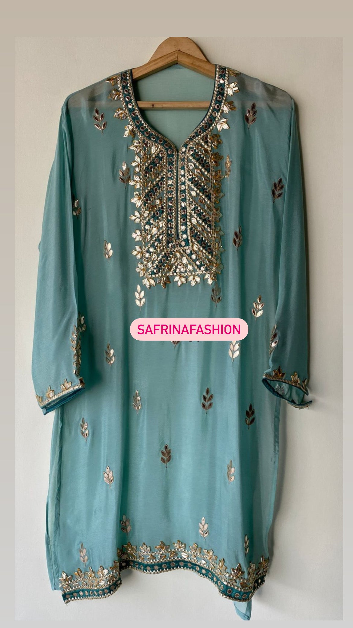 Kiwi kurta sharara dess - Saffronfashionindia