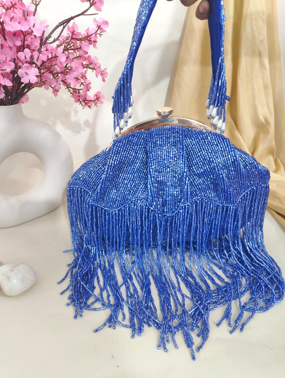 Fringes clutches partywear clutch - Saffronfashionindia