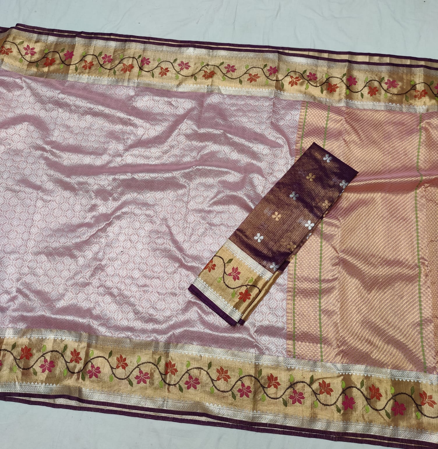 Jamawar zari kota sarees Indian saree - Saffronfashionindia
