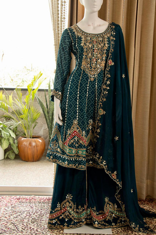Faiza Anarkali Pakistani dress - Saffronfashionindia