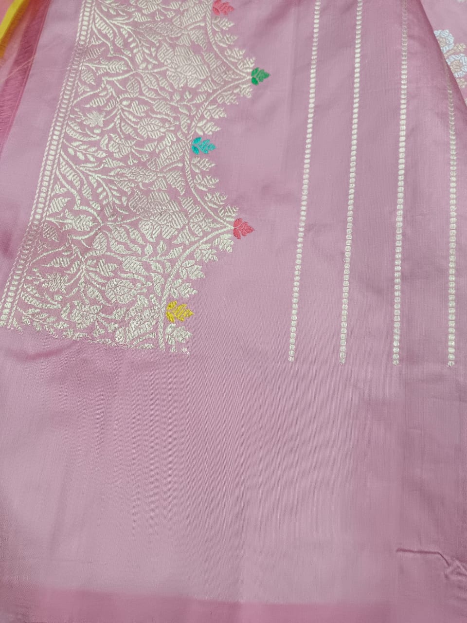 Maharani inspired handwoven Katan silk kadwa saree - Saffronfashionindia