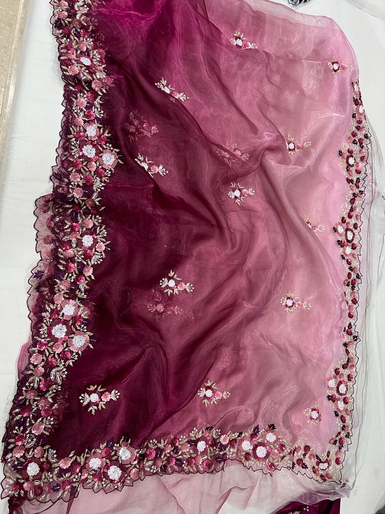 Viranika sequins tissue sexy saris - Saffronfashionindia