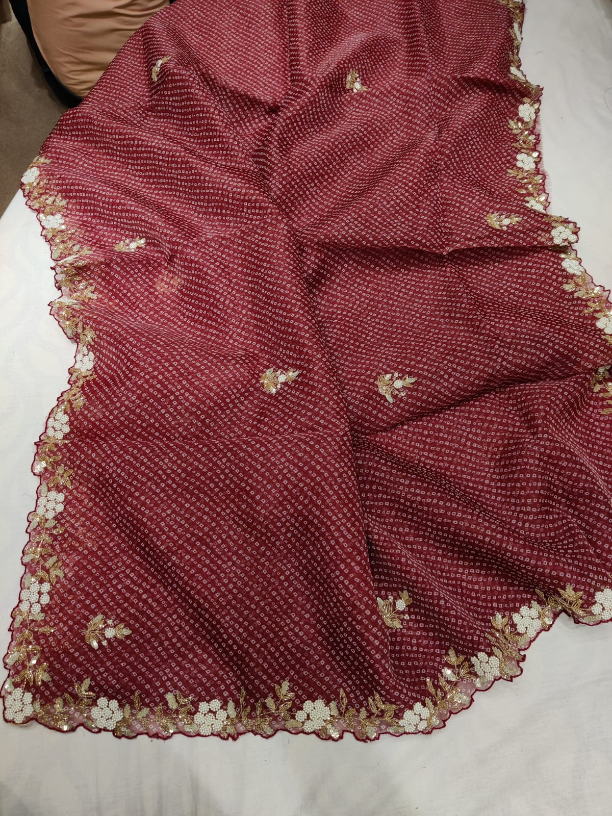 Susil pearl organza saree - Saffronfashionindia