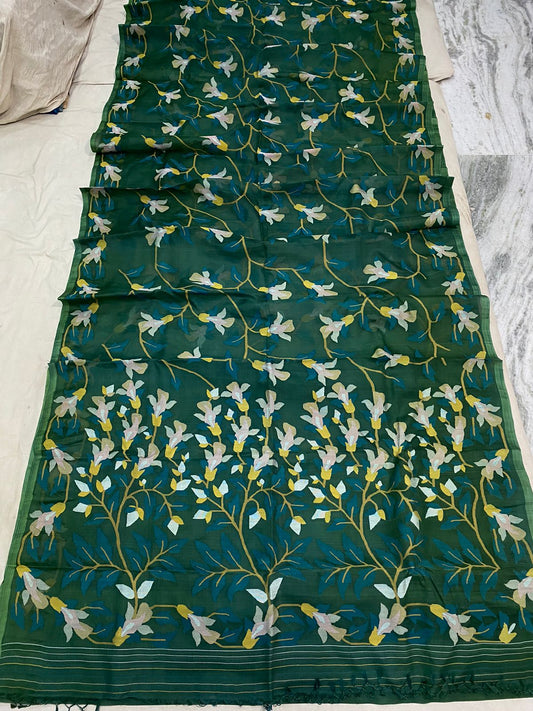 Gremash jamdani saree - Saffronfashionindia