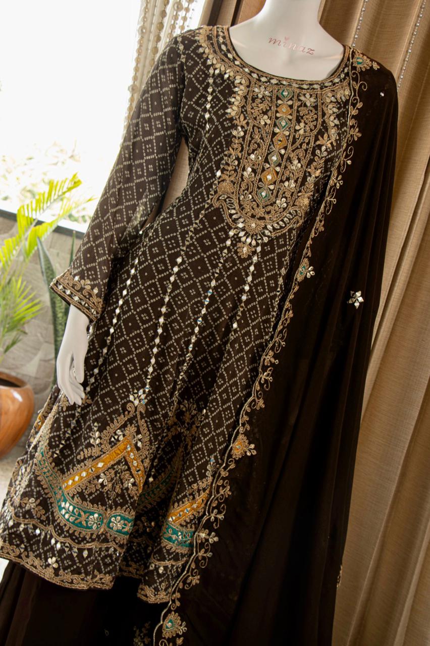 Faiza Anarkali Pakistani dress - Saffronfashionindia