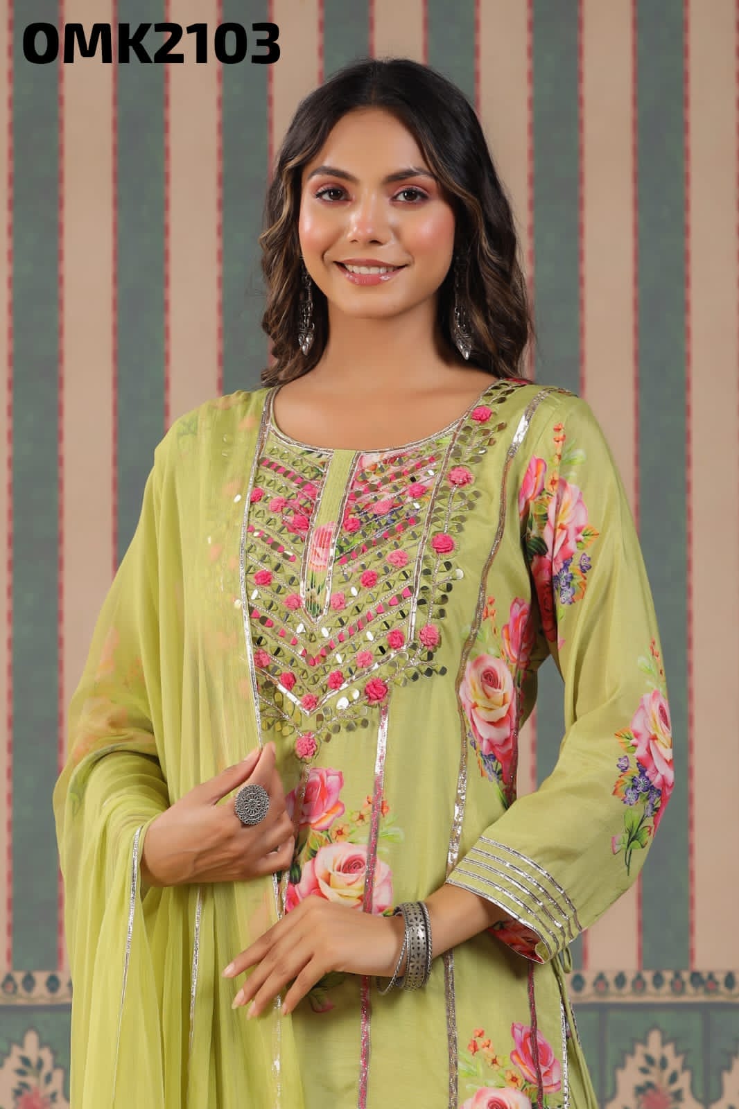 Floral sharara beautiful dress partywear dress - Saffronfashionindia