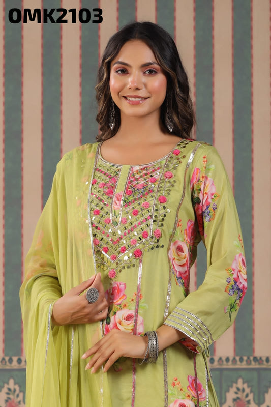 Floral sharara beautiful dress partywear dress - Saffronfashionindia