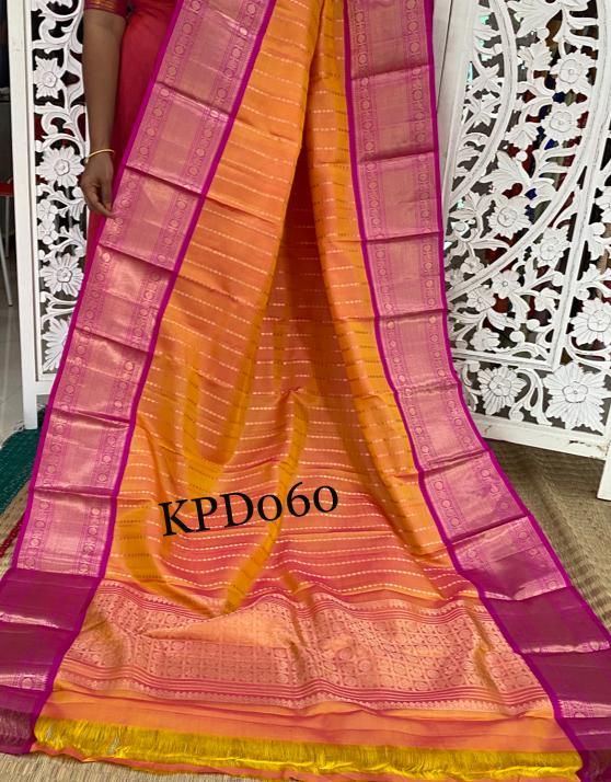 Beautiful kanchi Kanchipuram dupatta - Saffronfashionindia