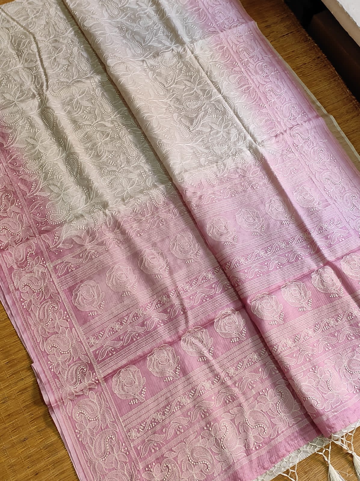 Tussar kota Indian saree - Saffronfashionindia