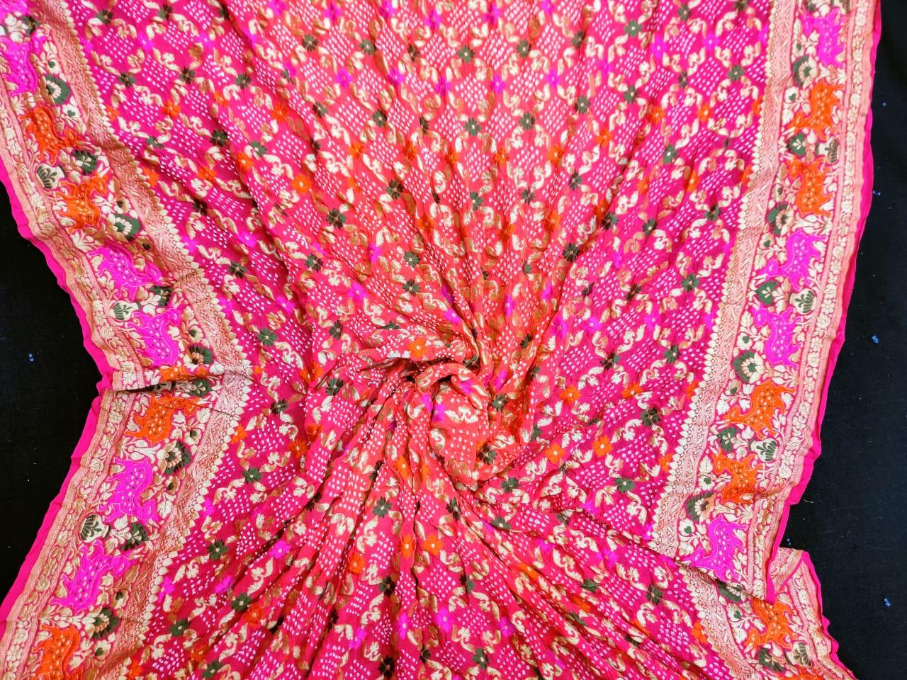 Nishabd handwoven banarsi dupatta - Saffronfashionindia