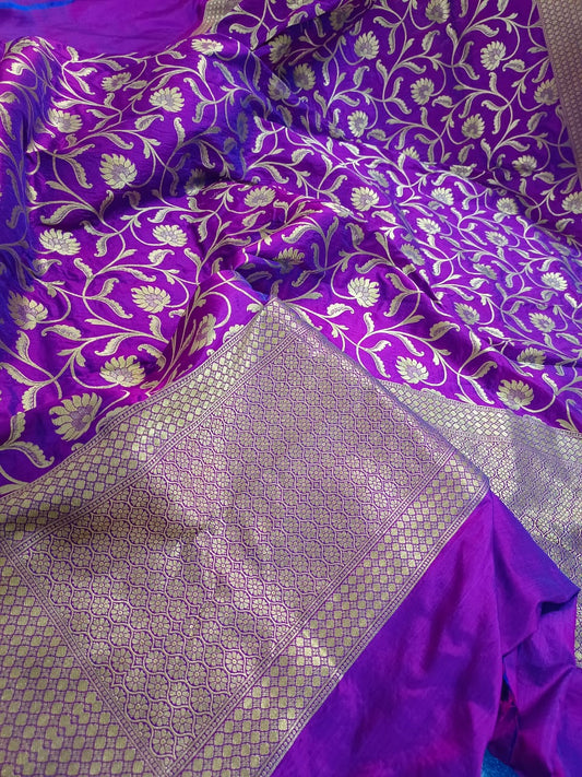 Katan Banarsi dupatta - Saffronfashionindia