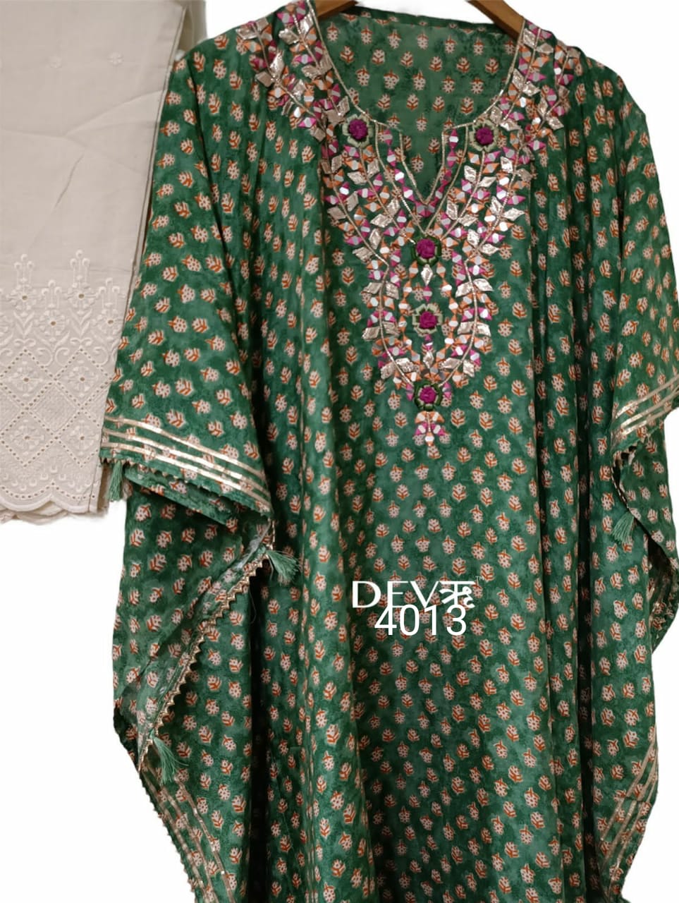 Dilbara kaftan set - Saffronfashionindia