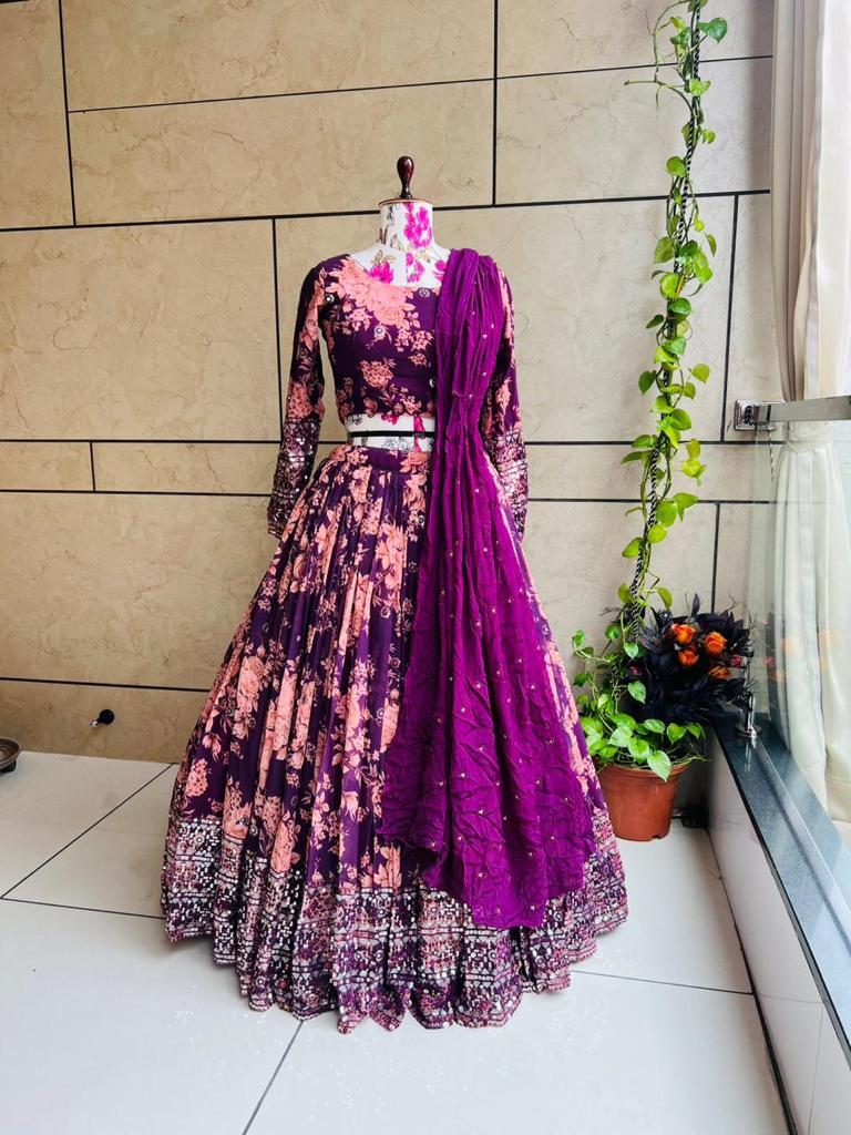 Binita lehangas ,,,partywear lehangas - Saffronfashionindia
