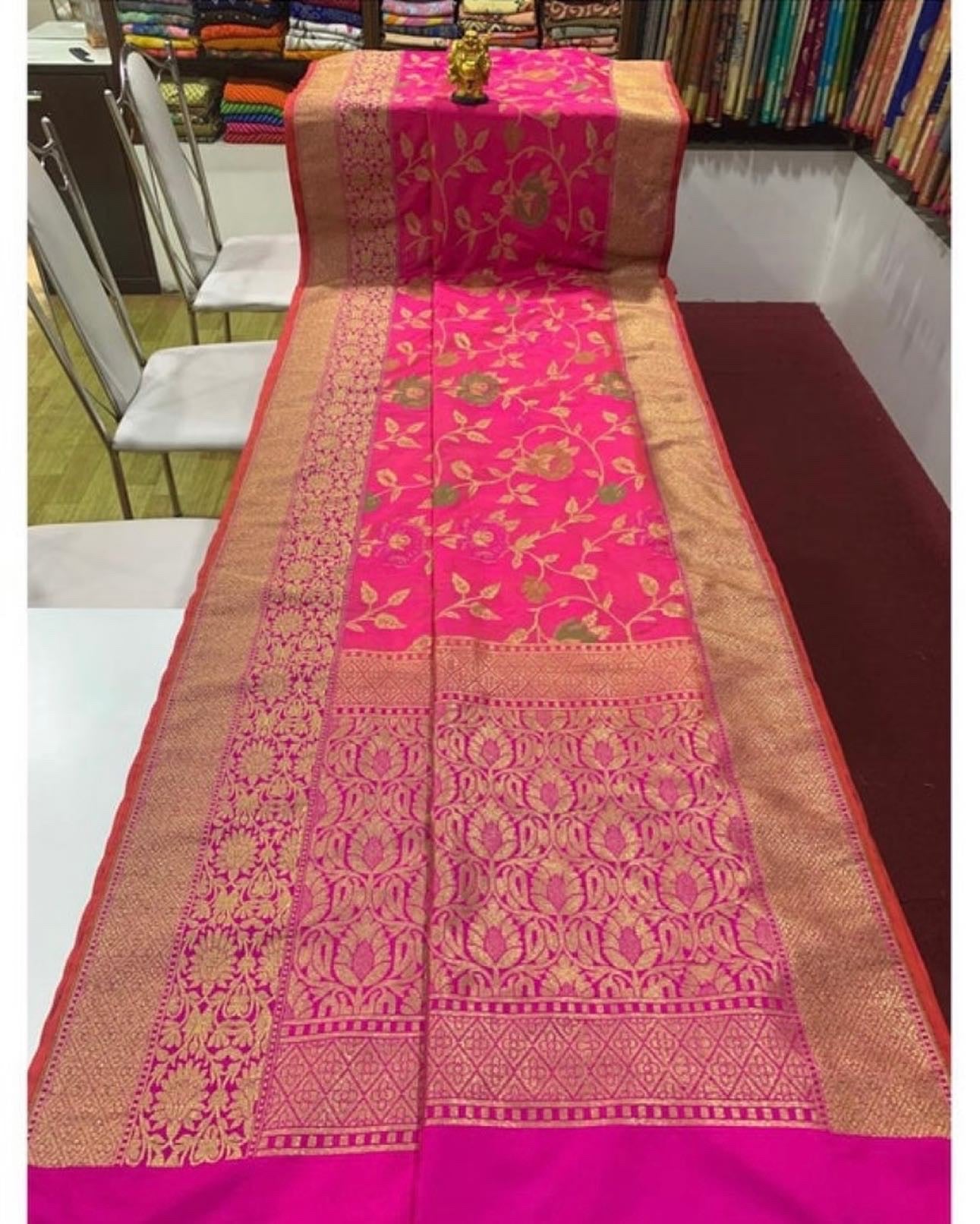 Banarasi silk saree - Saffronfashionindia