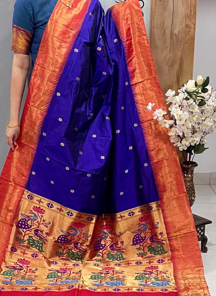 Danish Paithani inspired saree - Saffronfashionindia