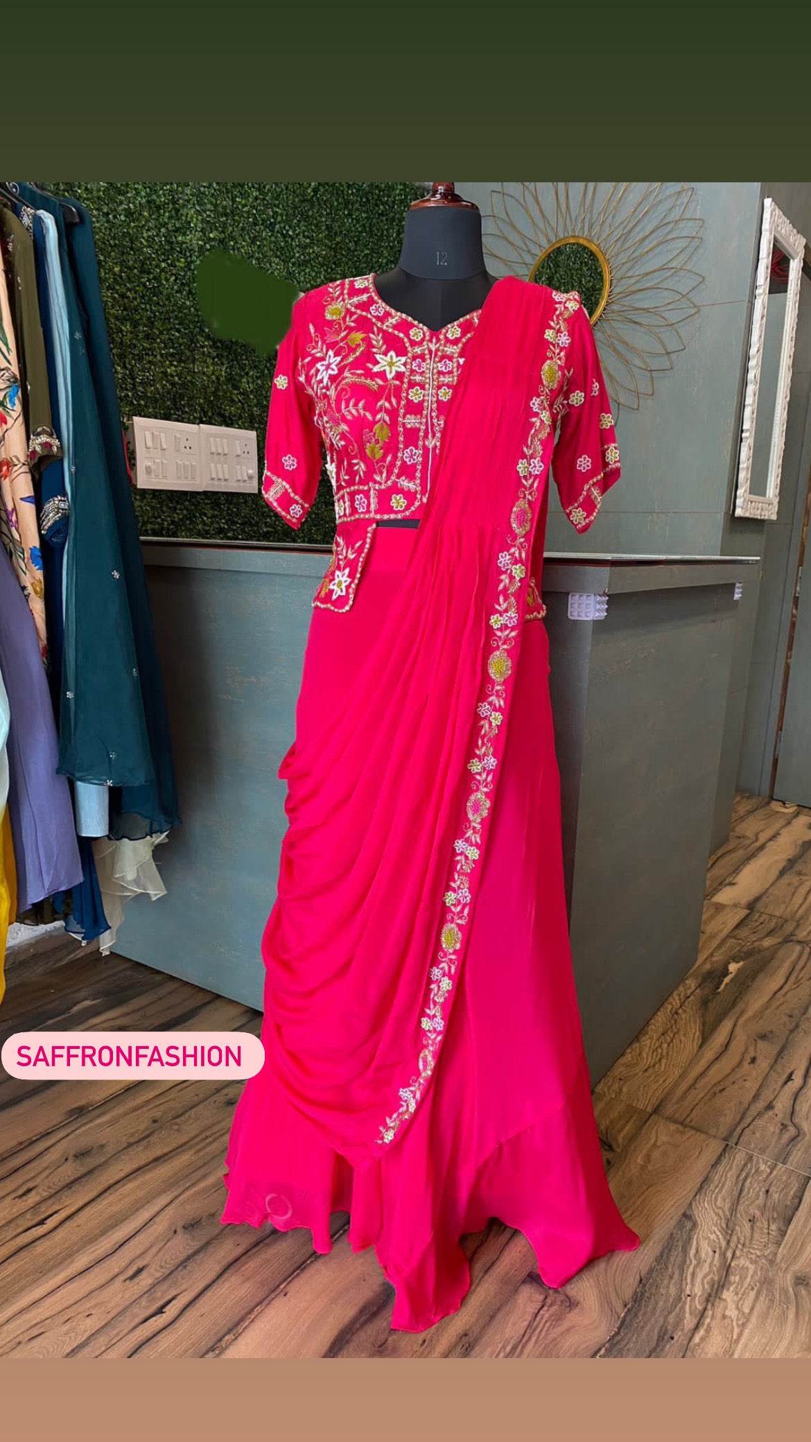 Rubina indowestern dress - Saffronfashionindia