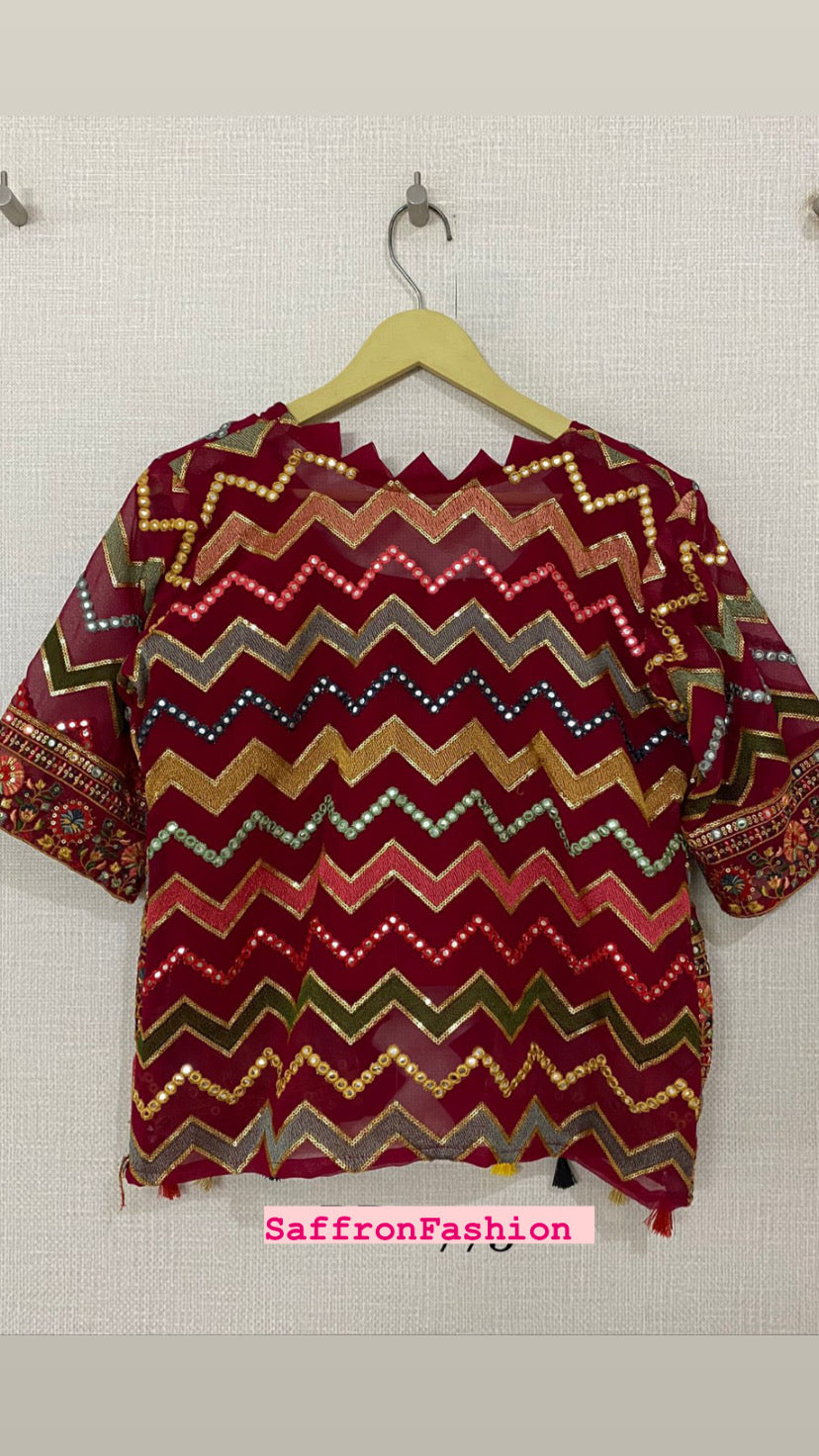Lal lehanga - Saffronfashionindia