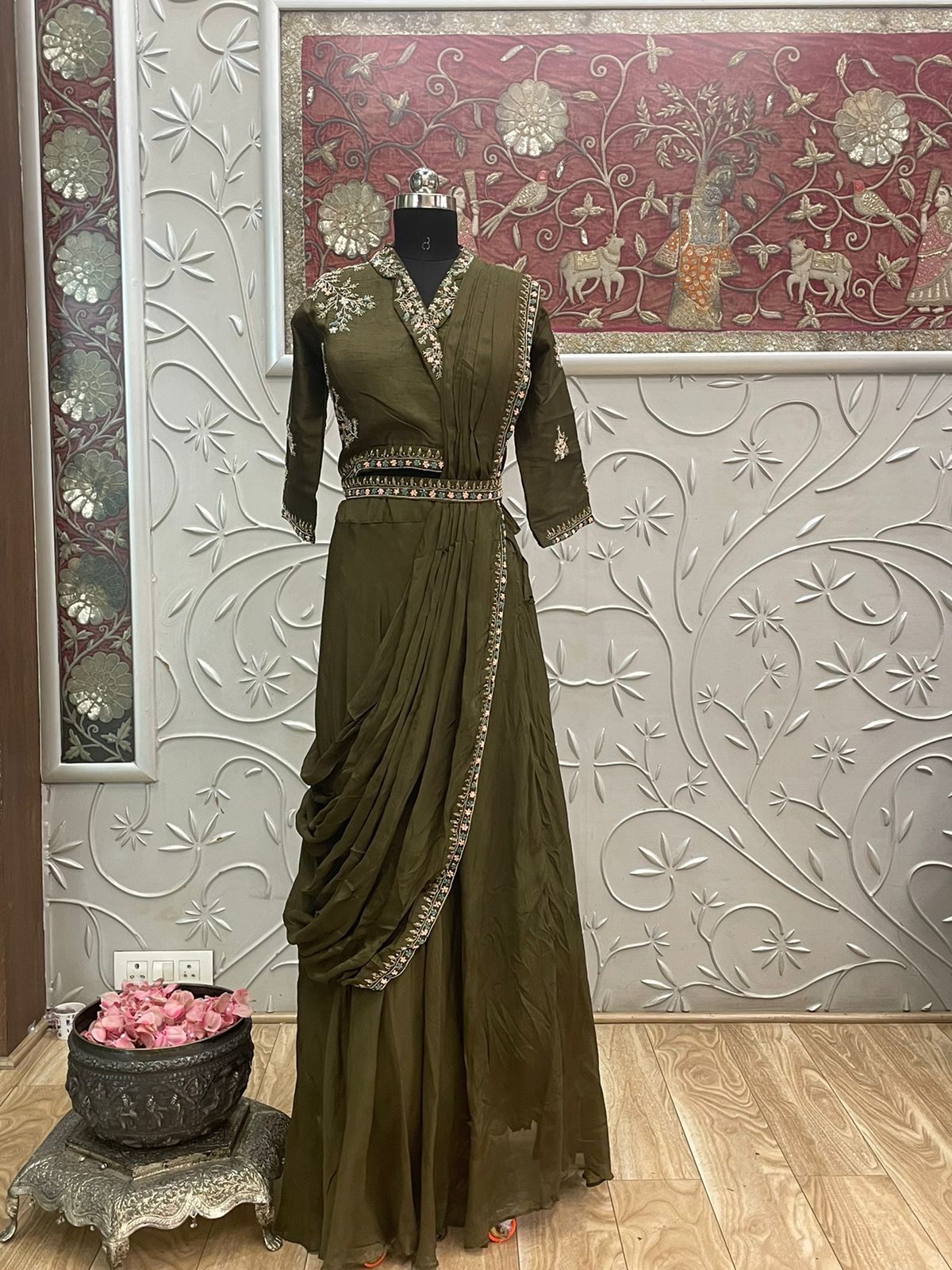 Gaurangi trendy belt dress - Saffronfashionindia