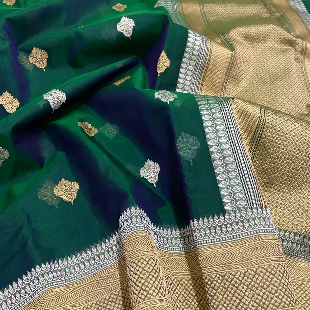 Hansika kora handwoven saree - Saffronfashionindia