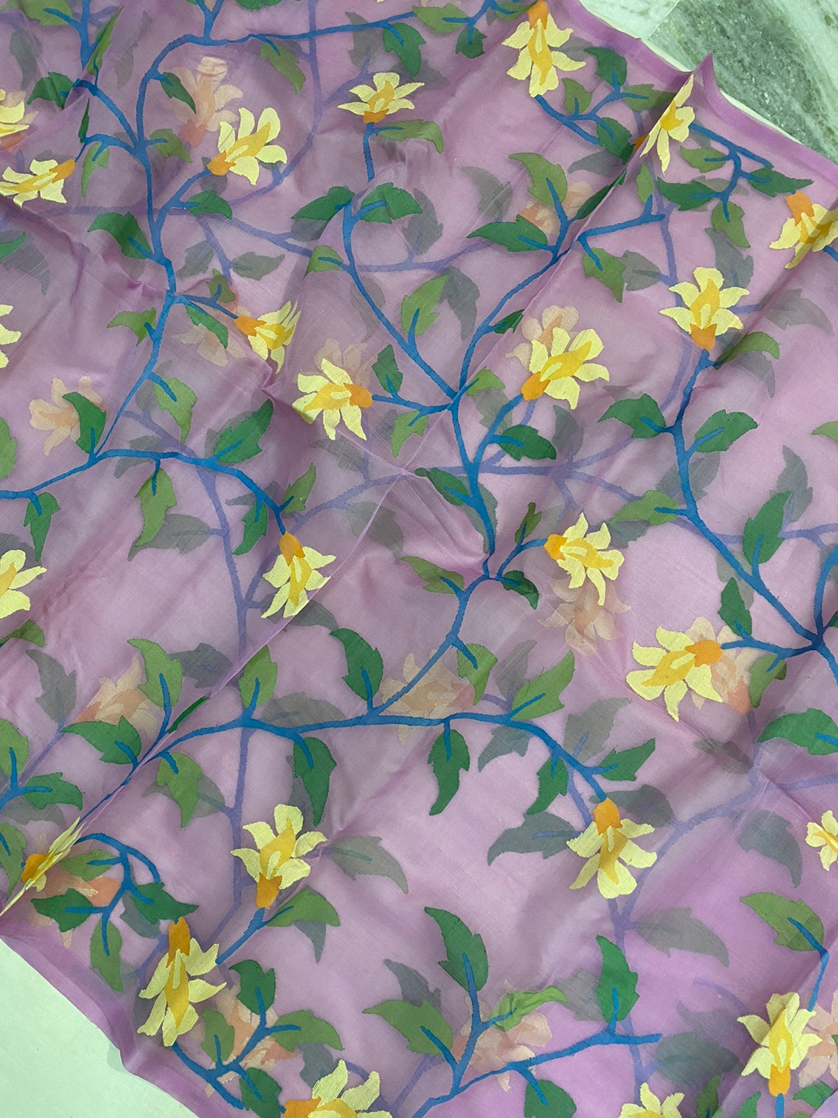 Omkara jamdani saree - Saffronfashionindia