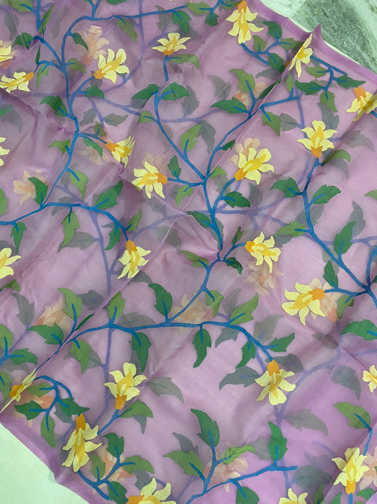 Omkara jamdani saree - Saffronfashionindia