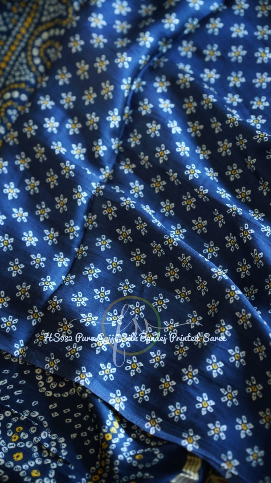 Midnite blue gajji silk saree - Saffronfashionindia