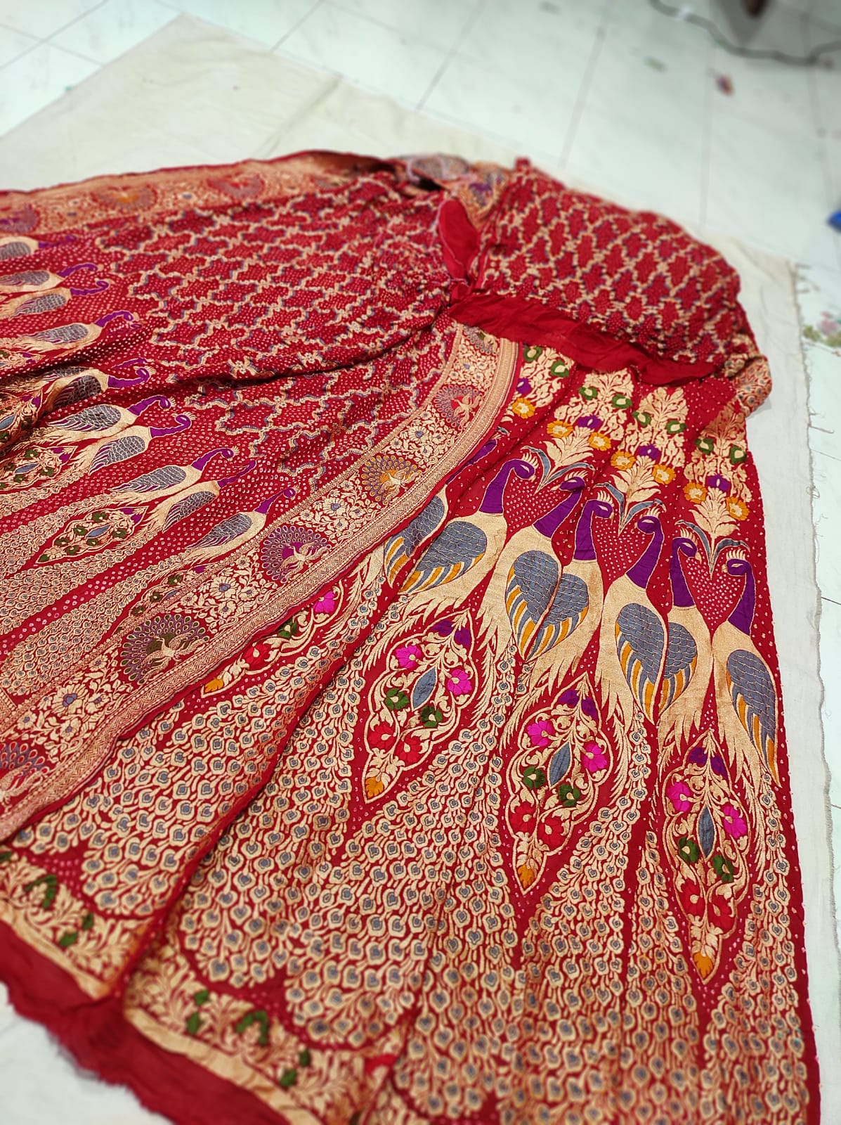 Peacock inspired chaniya choli - Saffronfashionindia