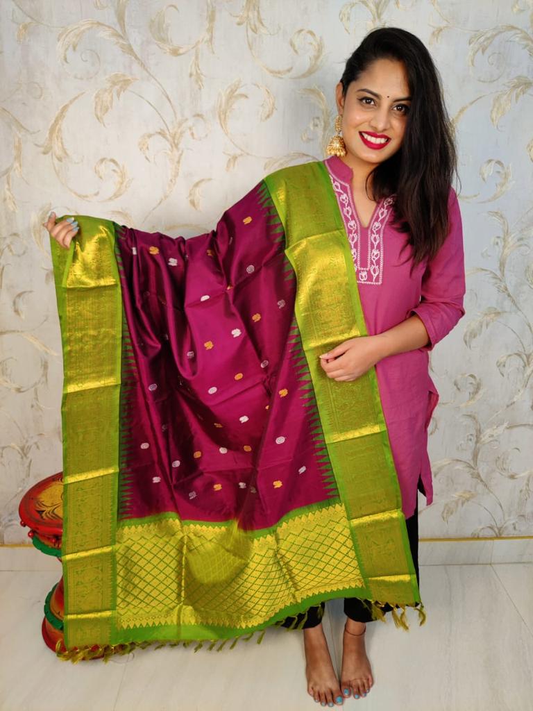 Gadwal dupatta - Saffronfashionindia