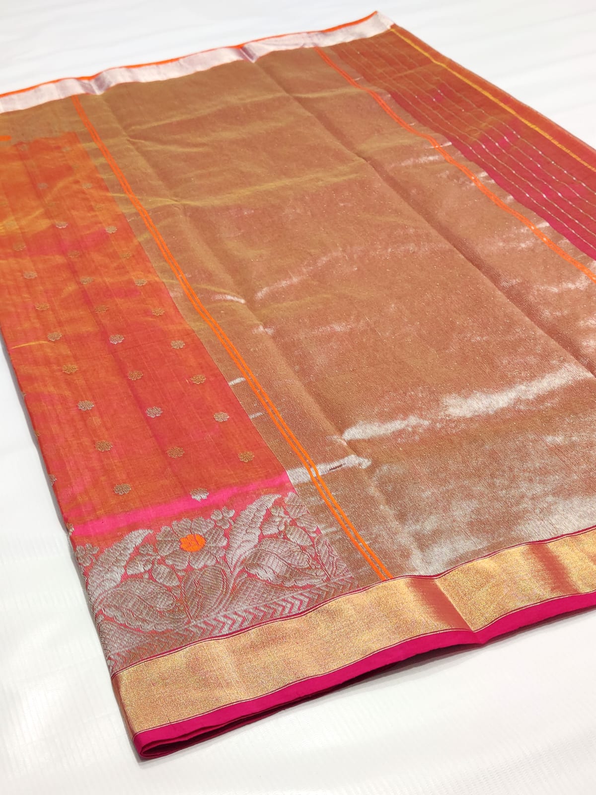 Ashvi Chanderi saree - Saffronfashionindia