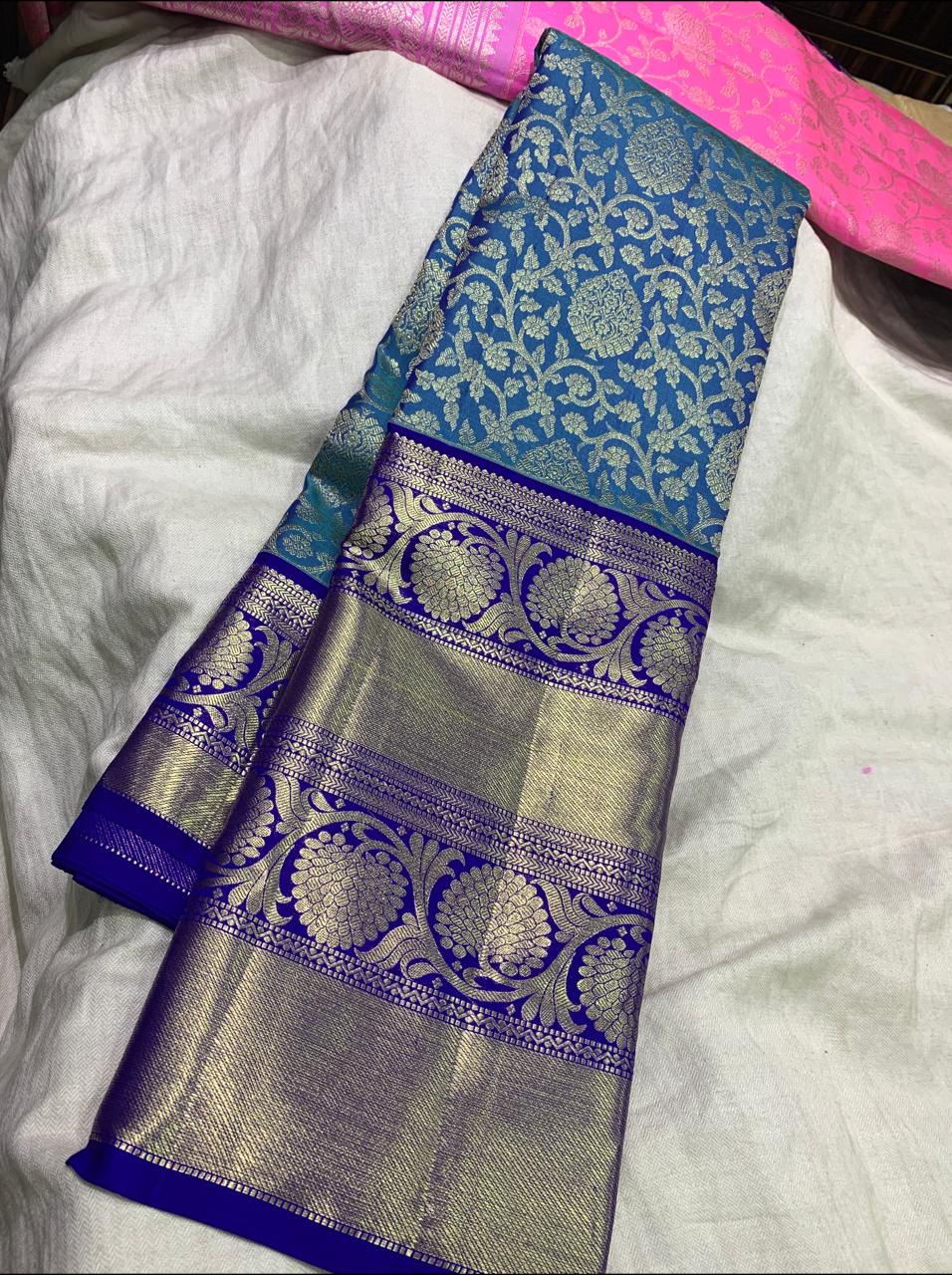 Kanchipuram silk saree - Saffronfashionindia