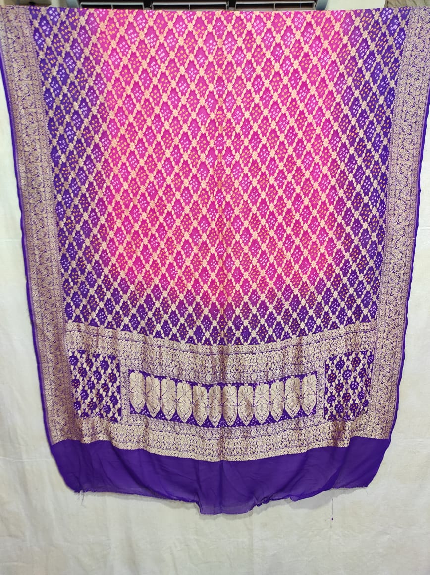 Sushina bandhani dupatta - Saffronfashionindia