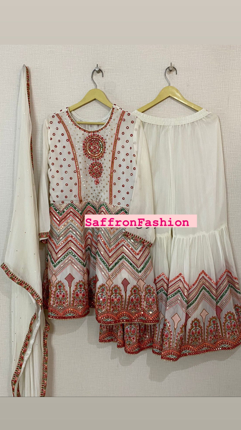 Peplum traditional kurta - Saffronfashionindia