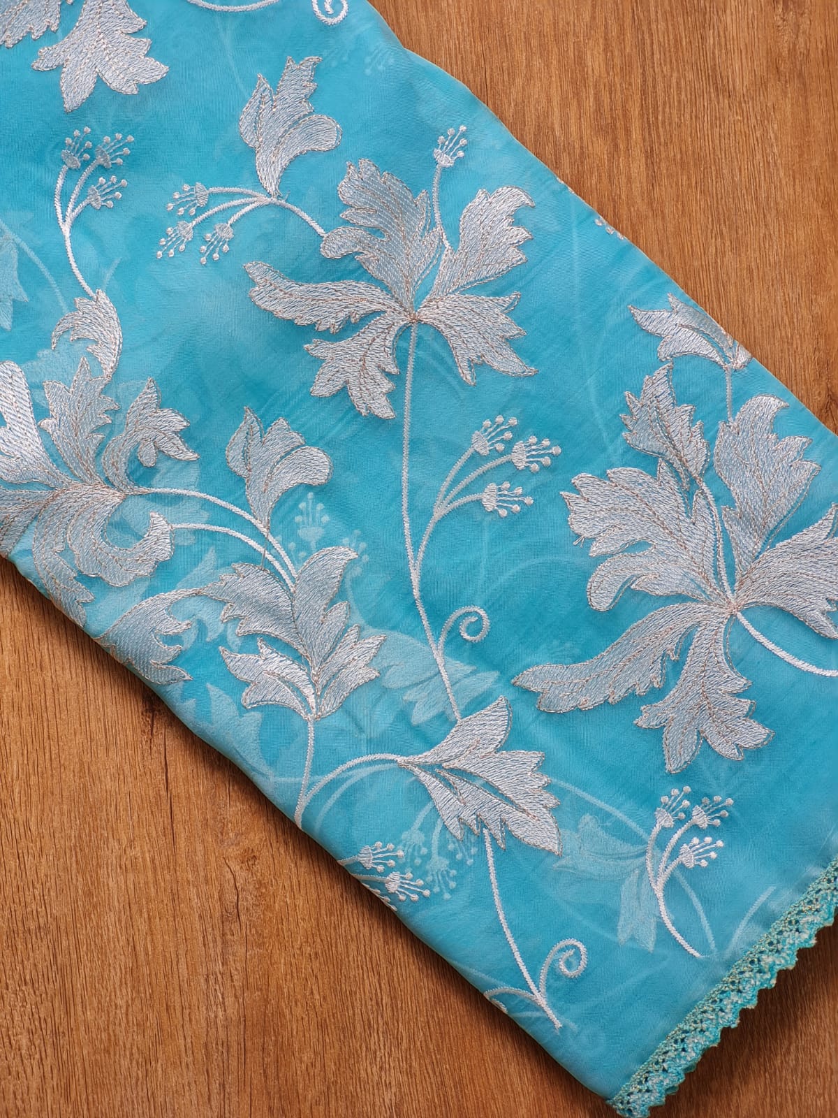 Ravines organza saree - Saffronfashionindia