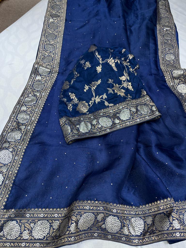 Lipika organza saree/lovely sari - Saffronfashionindia