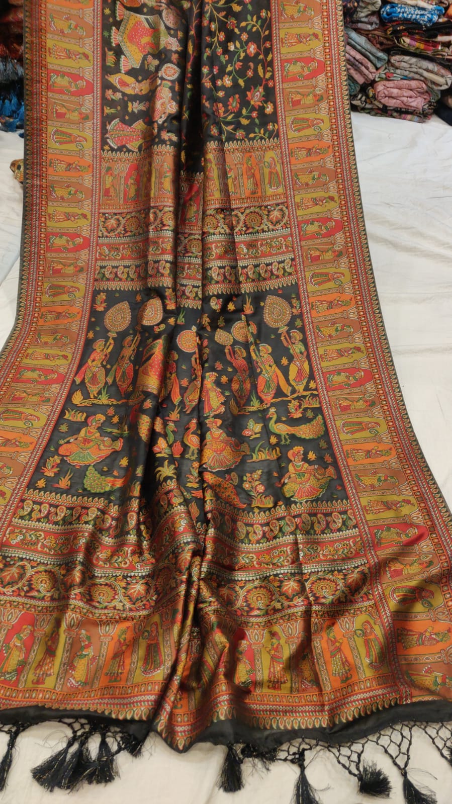 Beautiful woven traditional Kani saree - Saffronfashionindia