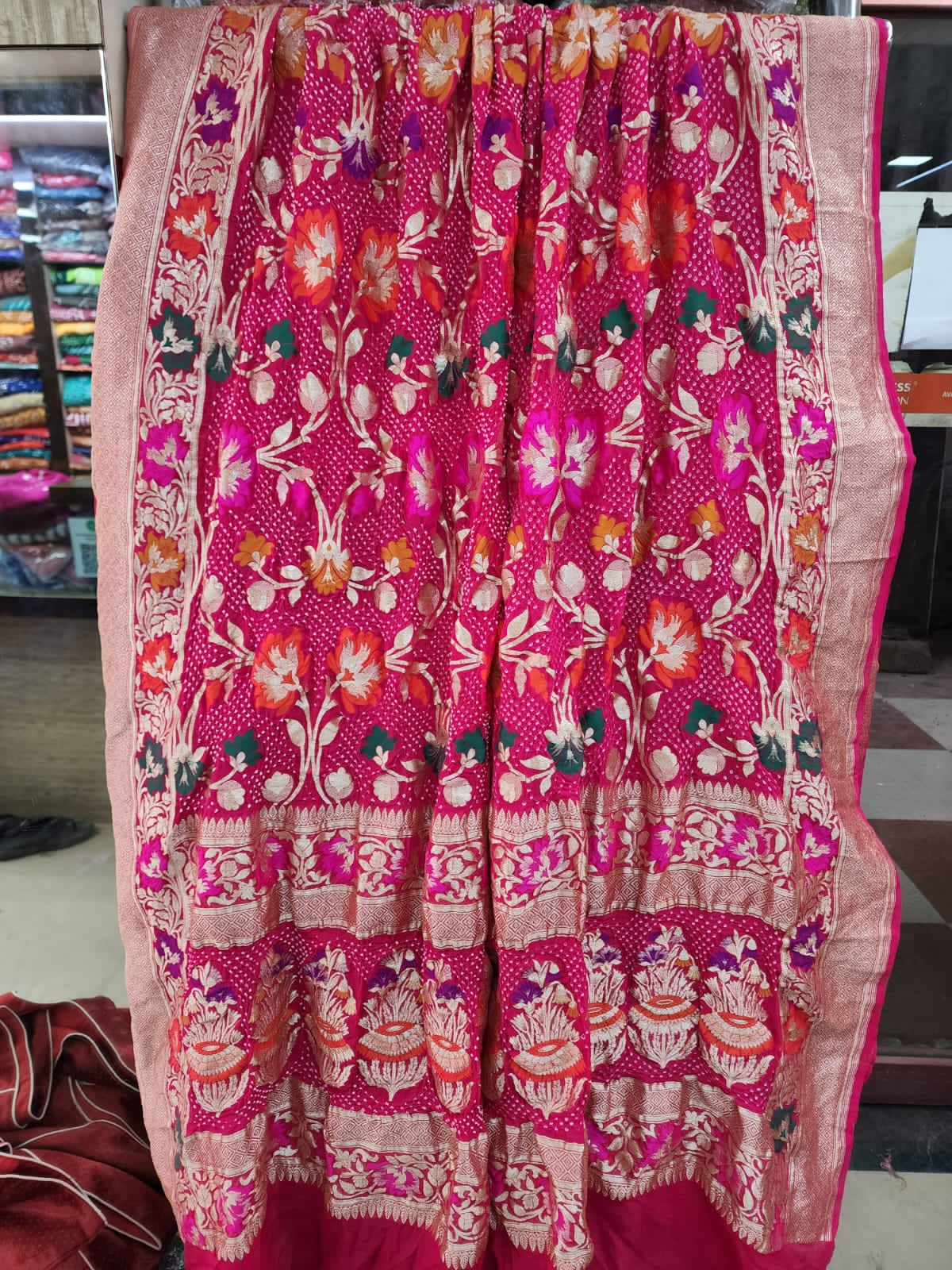 Lavita Meenakari dupatta - Saffronfashionindia