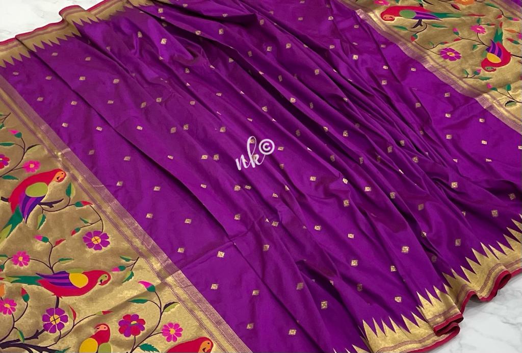 Parrot inspired dupatta - Saffronfashionindia