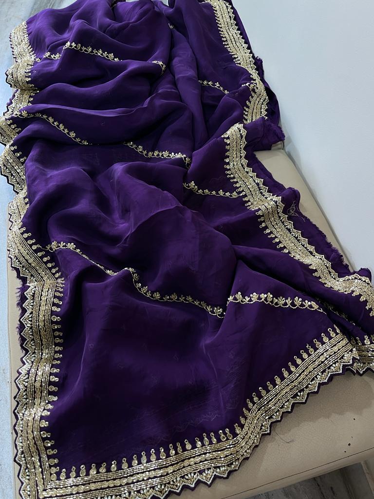 Nivesha organza saree - Saffronfashionindia