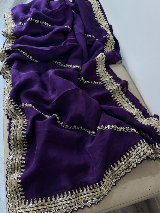 Nivesha organza saree - Saffronfashionindia