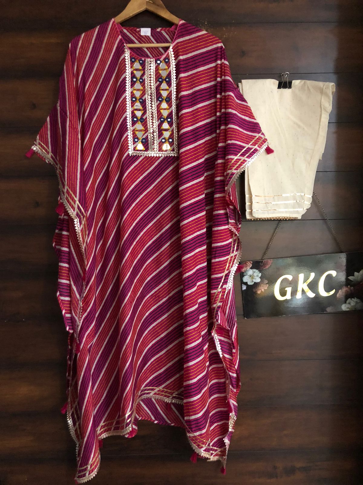 Sonika kaftan set - Saffronfashionindia