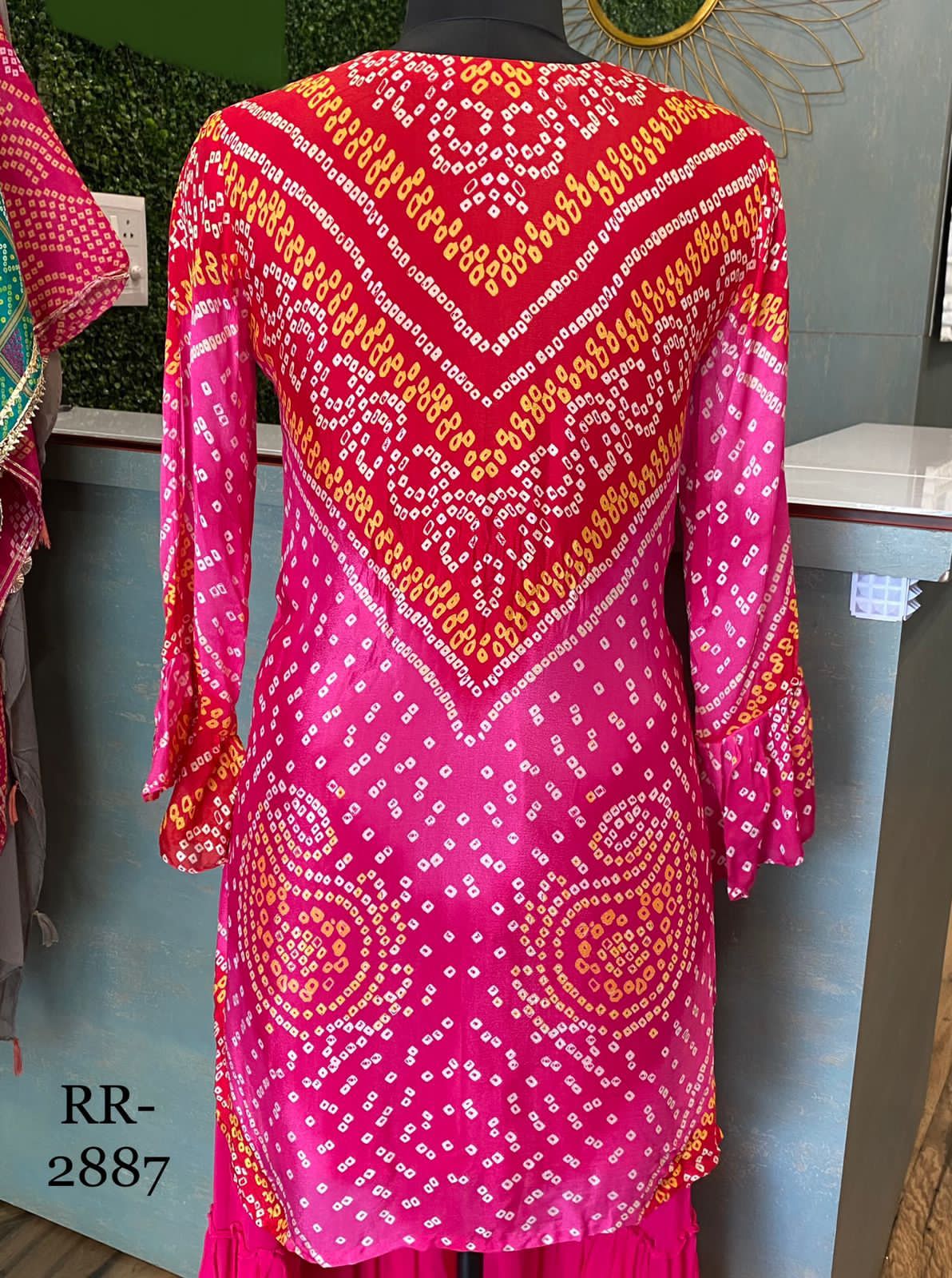 Bandhani guarara dress - Saffronfashionindia