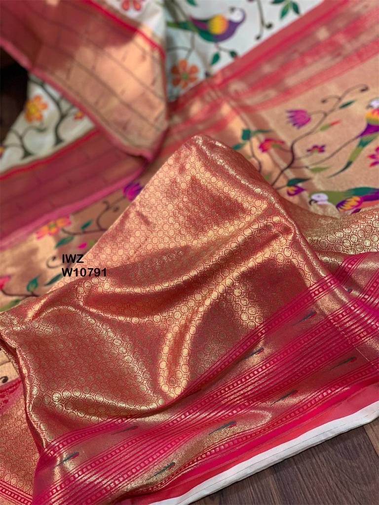 Muniya Paithani inspired saree - Saffronfashionindia