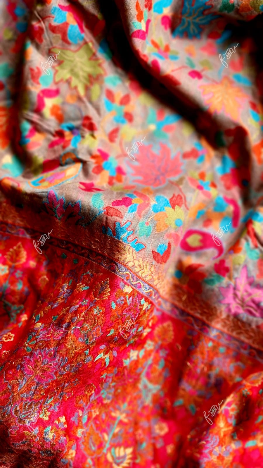 Kashmiri inspired Kani silk saree - Saffronfashionindia