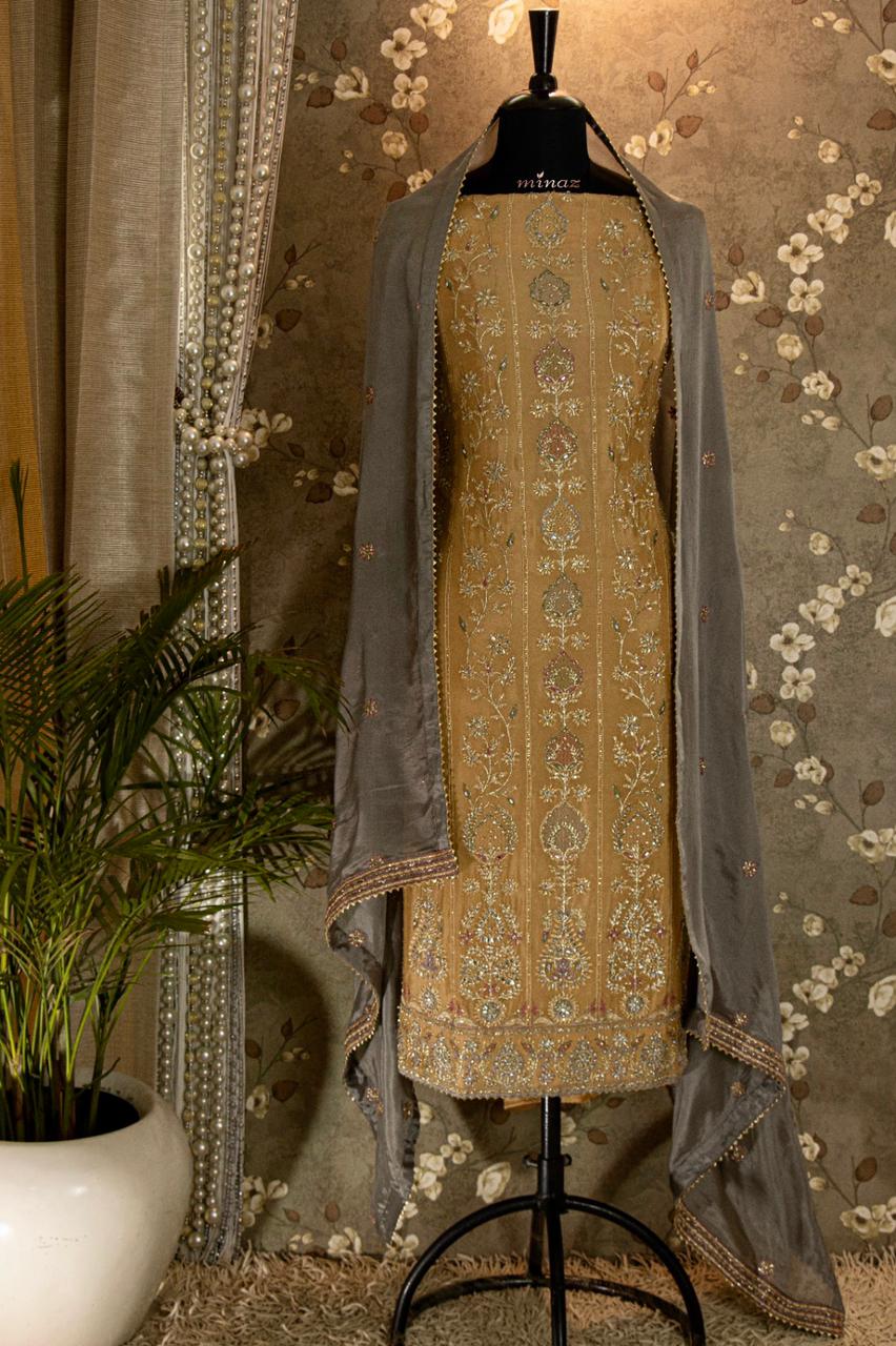 Alishan embroidered salwar suit - Saffronfashionindia