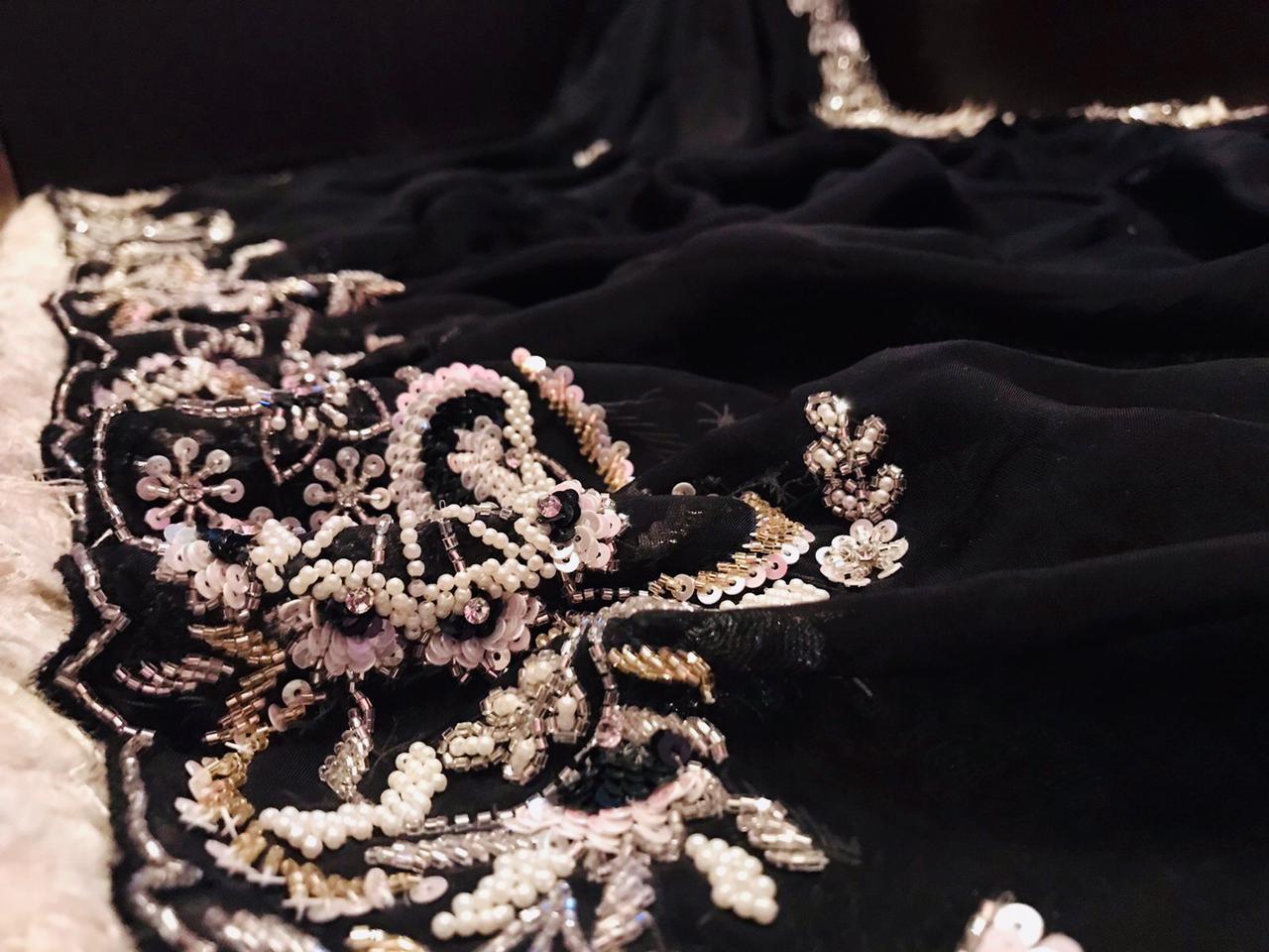 Shuvita organza posh saree - Saffronfashionindia