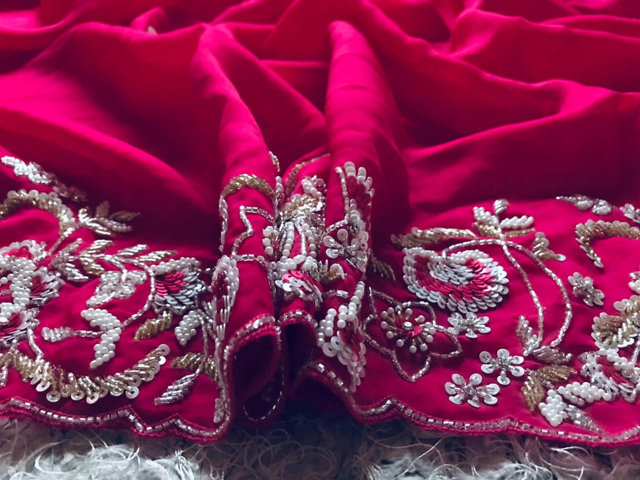 Shuvita organza posh saree - Saffronfashionindia