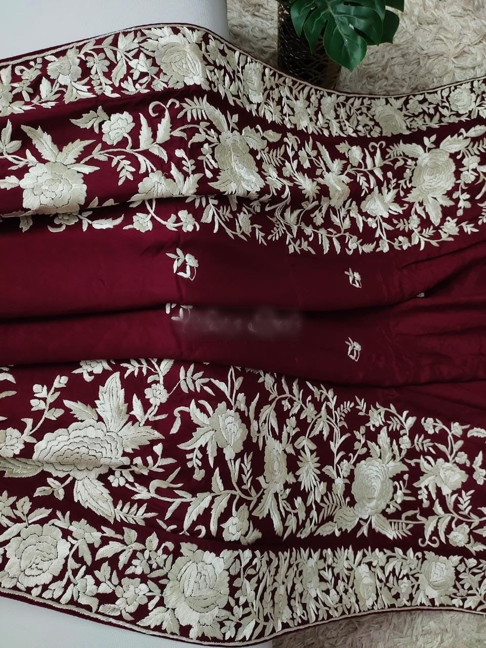 Gulband Parsi gara saree - Saffronfashionindia