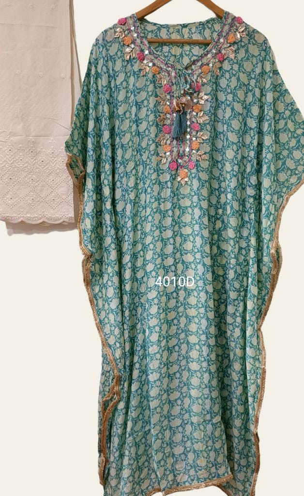 Naina kaftan set - Saffronfashionindia