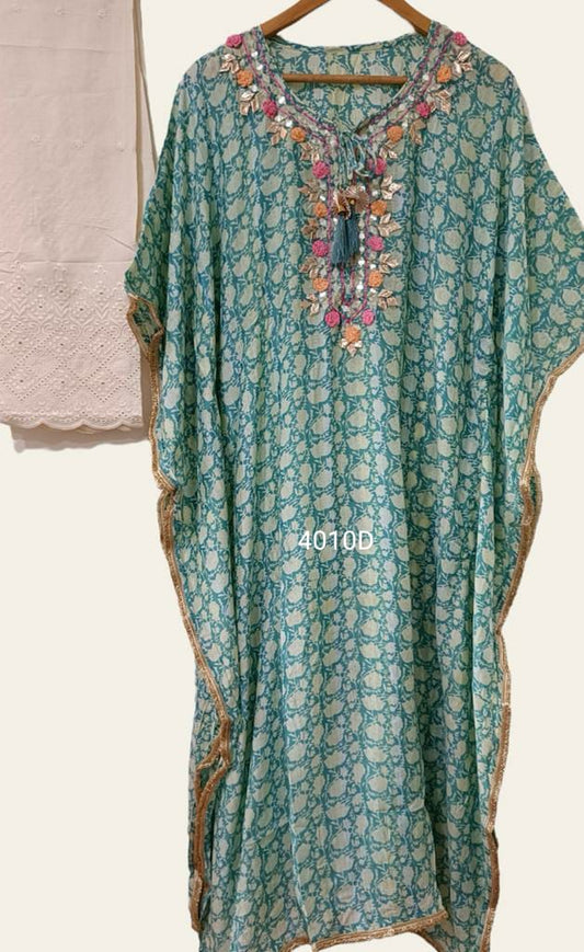 Naina kaftan set - Saffronfashionindia